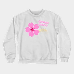 Happy floral cherry blossom Crewneck Sweatshirt